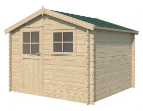 Chalet en bois 7.32 m² Kalmar (Avec plancher + gouttière)