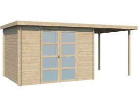 Chalet en bois 6,44 m² Umea (Chalet avec extension 5,26 m²)