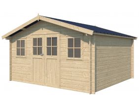 Chalet en bois 15.98 m² Ystad (Avec plancher + gouttière)