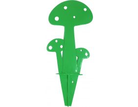 Champignon déco en métal vert (15 cm)