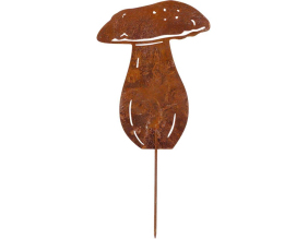Champignon en métal rouillé sur pic (Cèpe)