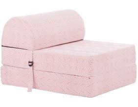 Chauffeuse en coton Chevron (Rose)