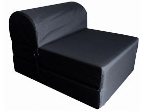 Chauffeuse en tissu enduit Seattle (Noir)