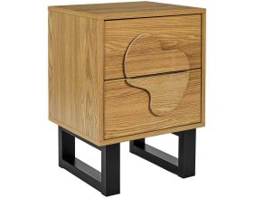 Chevet en MDF et métal Calypso