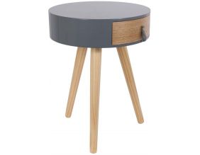 Chevet en bois scandinave Nora (Gris)