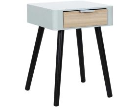 Chevet en bois 1 tiroir Zoran (Gris)