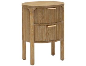 Chevet en bois 2 tiroirs Gothenburg 38 x 34.5 x 52 cm
