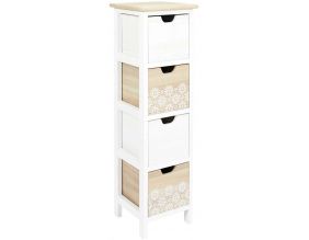 Chiffonnier en bois bicolore Chic (4 tiroirs)