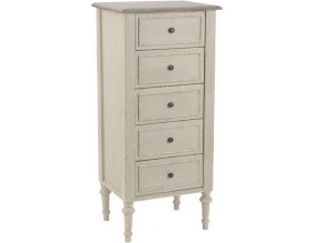 Chiffonnier 5 tiroirs en bois MDF