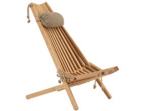 Chilienne en bois EcoChair (coussin offert) (Aulne)