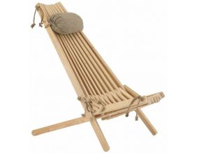 Chilienne bois EcoChair (coussin offert) (Mélèze)