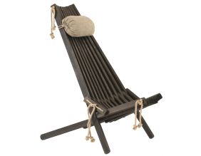 Chilienne en bois EcoChair (coussin offert) (Pin Noir)