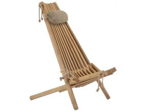 Chilienne en bois Ecochair (coussin offert) (Chêne)