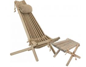 Chilienne scandinave avec repose-pieds (Frêne)