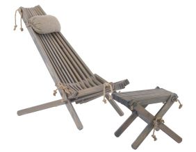 Chilienne scandinave avec repose-pieds (Pin Gris)
