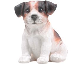 Chiot Jack russel en résine 12 x 15 x 17 cm