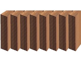 Clin de bardage en pin sylvestre 250 x 8 cm Premium (Lot de 200) (40 m2)
