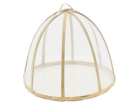 Cloche en bambou et filet blanc