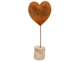 Coeur en métal effet rouillé (Unitaire )