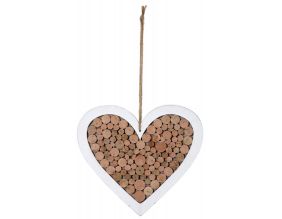 Coeur à suspendre en bois