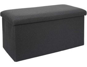 Coffre banc pliable en tissu Atome (Gris foncé)