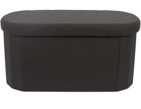 Coffre banc pliable en tissu Pills (Noir)