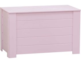 Coffre de rangement en pin  77 x 40 x 50 cm (Rose)