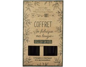 Coffret 2 bougies à confectionner à la cire soja