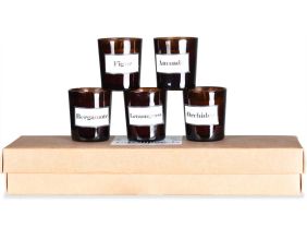Coffret de 5 bougies parfumées Intemporels