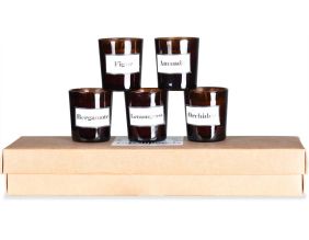 Coffret de 5 bougies parfumées Intemporels