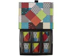 Coffret de 6 bougies parfumées Patchwork