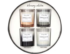 Coffret de 4 bougies parfumées Harmony 5.9 cm