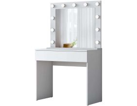 Coiffeuse avec rangements er miroir Beauty (Coiffeuse et miroir)
