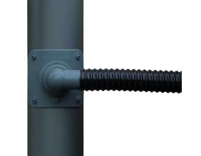 Collecteur d'eau anthracite pour gouttière circulaire (Pour descente circulaire 80 mm)