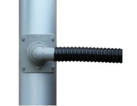 Collecteur d'eau gris pour gouttière circulaire (Pour descente circulaire 100 mm)