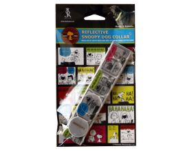 Collier réfléchissant pour chien Snoopy