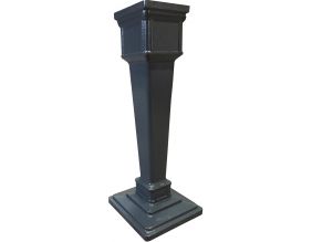 Colonne pour boîte aux lettres en aluminium grand modèle 1950 (Gris anthracite)