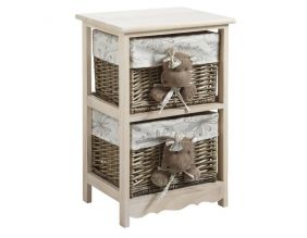 Commode 2 tiroirs Hippopotames