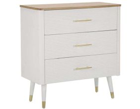 Commode en bois 3 tiroirs Matera 78 x 37 x 80 cm