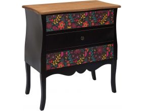 Commode en bois tiroirs imprimés Olga