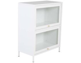 Commode 2 portes en acier Bakal (Blanc)