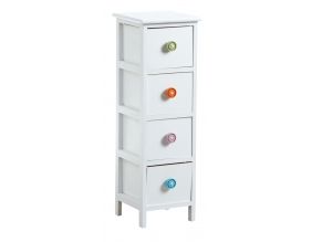 Commode 4 tiroirs avec boutons (4 tiroirs)