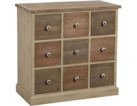 Commode 9 tiroirs en pin La fabrique