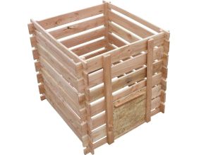 Composteur en bois de douglas naturel (700 litres)