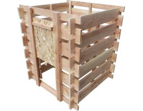 Composteur en bois de douglas naturel (379 litres)