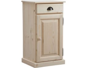 Confiturier en bois brut 1 tiroir 1 porte