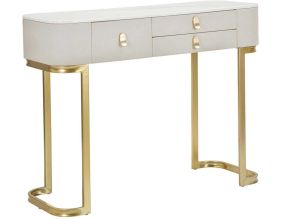Console en bois et métal Beauty (3 tiroirs)