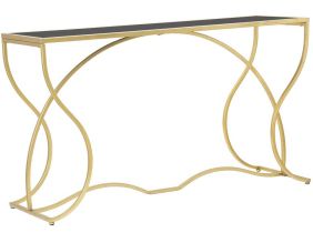 Console en métal doré Sunshine 130 x 40 x 75 cm