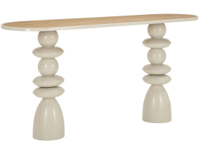 Console en métal avec plateau en bois Top 150 x 45 x 77.5 cm