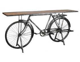 Console en métal et bois Vélo